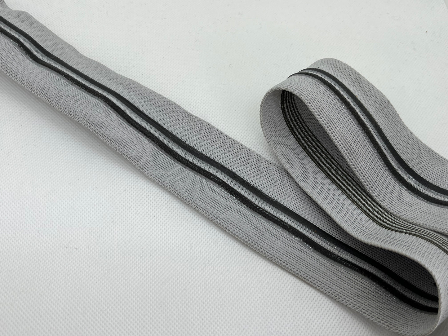 Ruban maille silicone gris (2m)