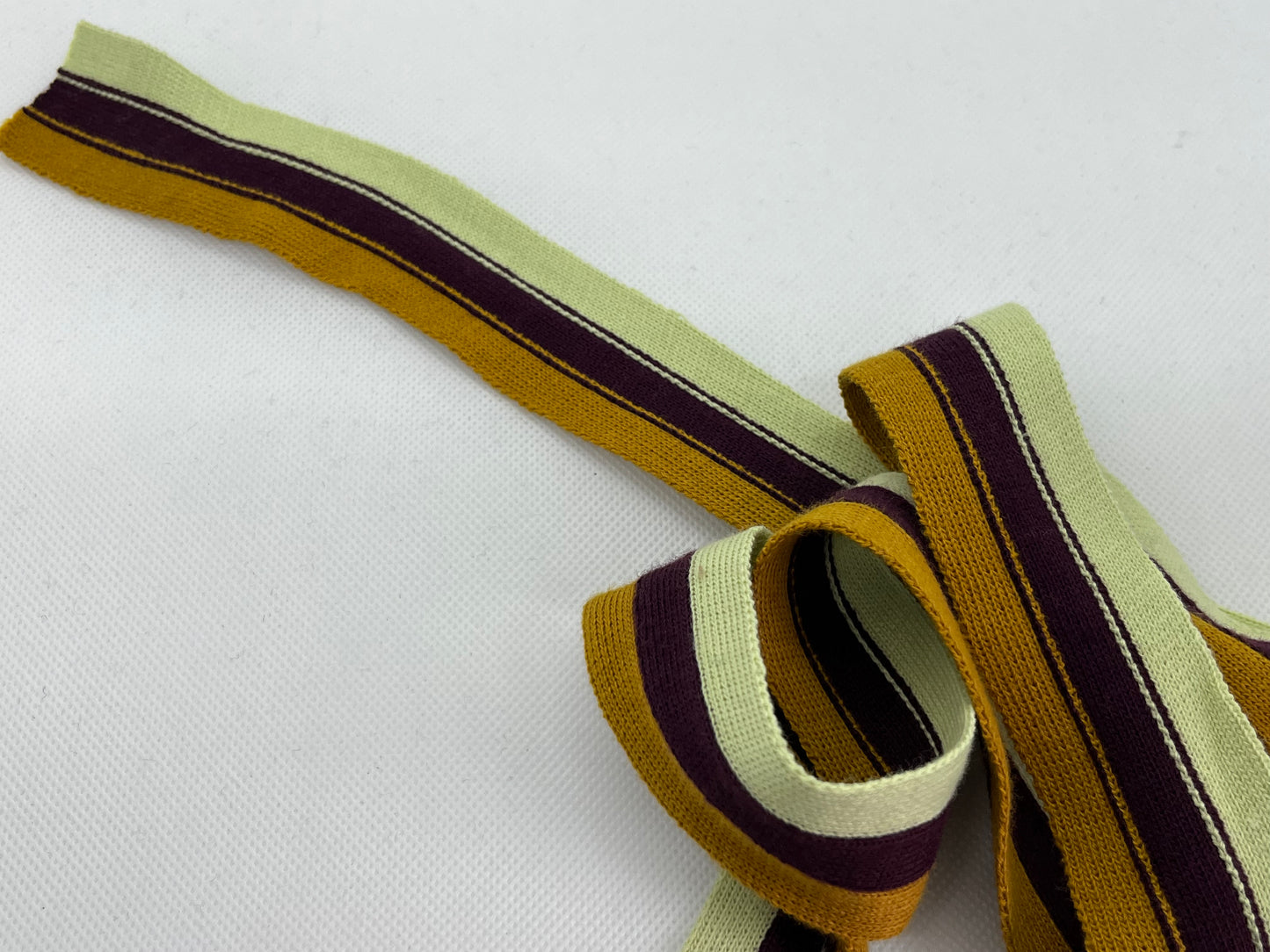 Ruban maille rayé Acrylique (lot 5m)