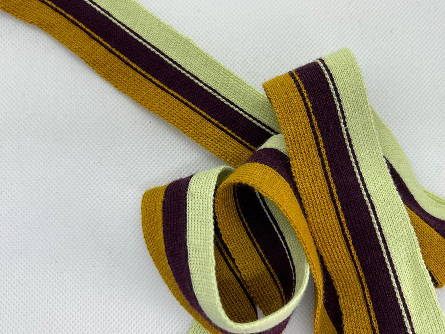 Ruban maille rayé Acrylique (lot 5m)