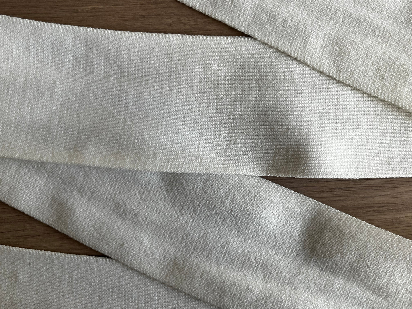 Ruban maille blanc large (lot 5m)