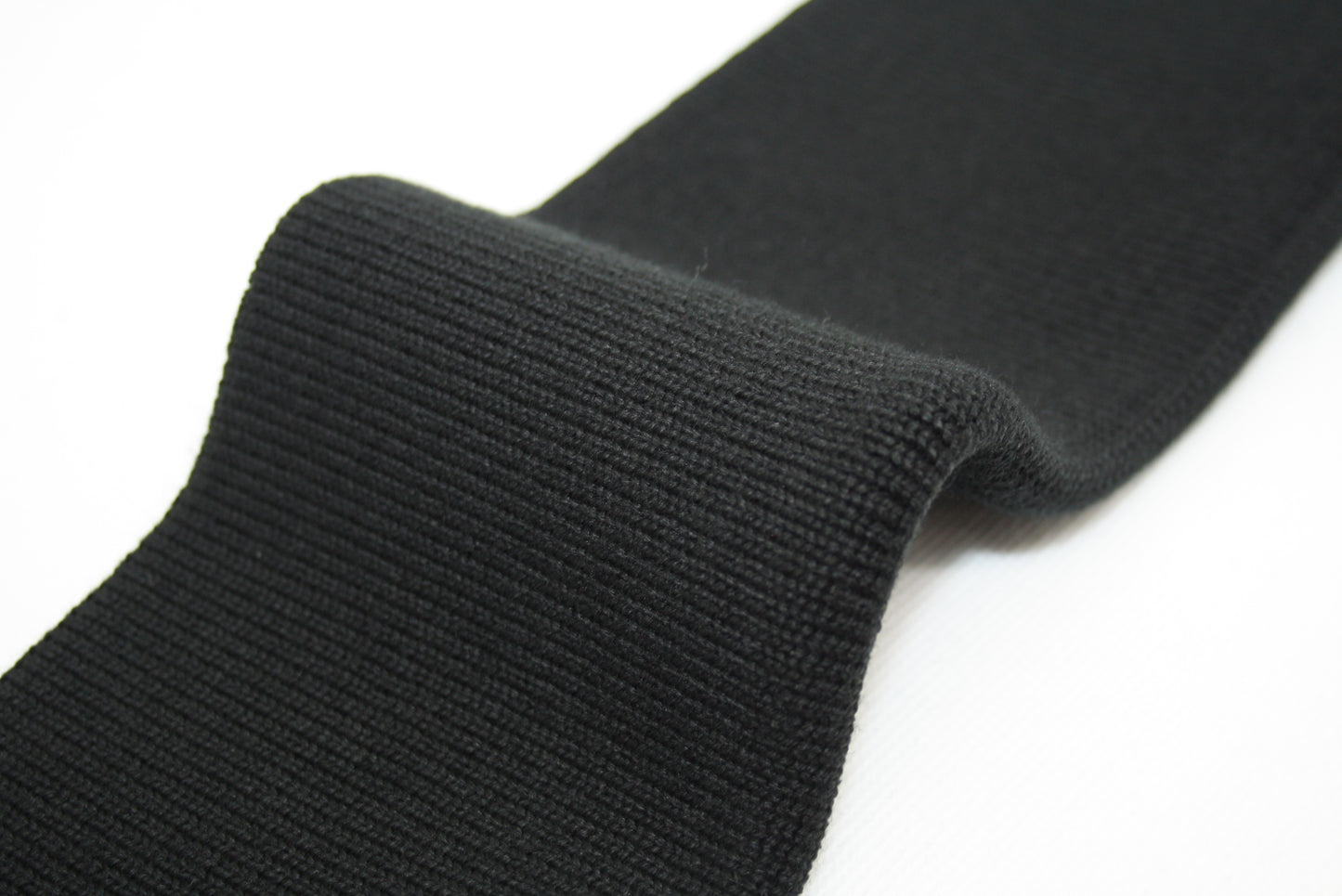Bord cote noir acrylique laine elasthanne