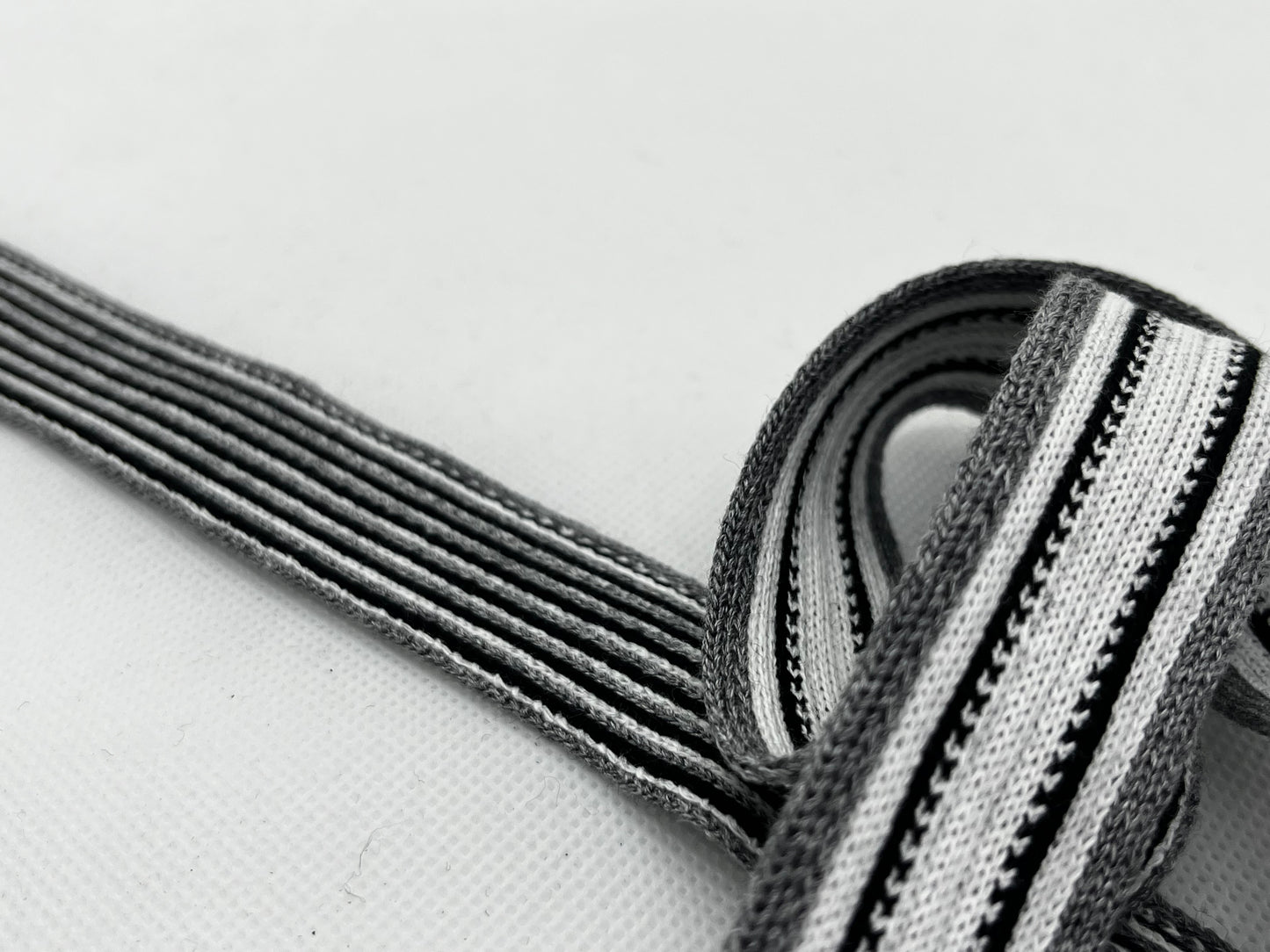 Ruban noir et blanc (lot 5m)