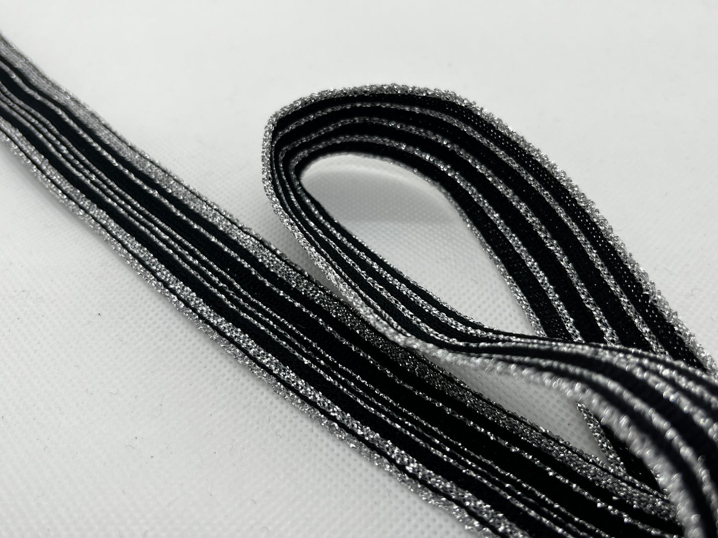 Ruban lurex argent (lot 5m)