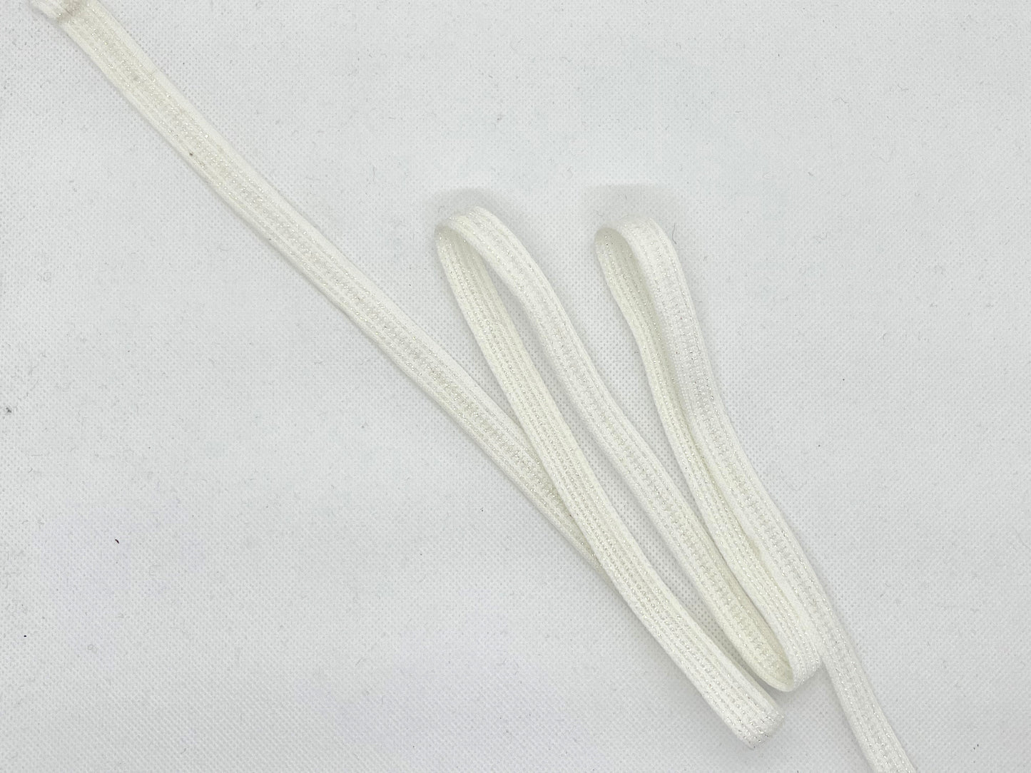 Ruban maille blanc fin (lot 5m)