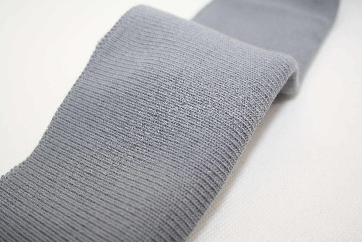 Bord cote gris en coton elasthanne cote 1/1