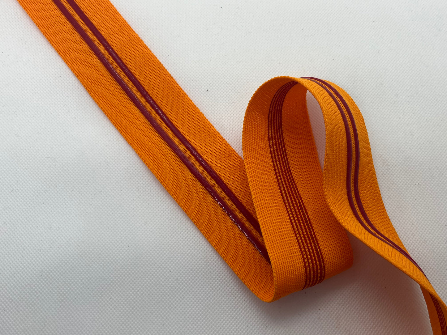 Ruban maille silicone orange (lot 5m)