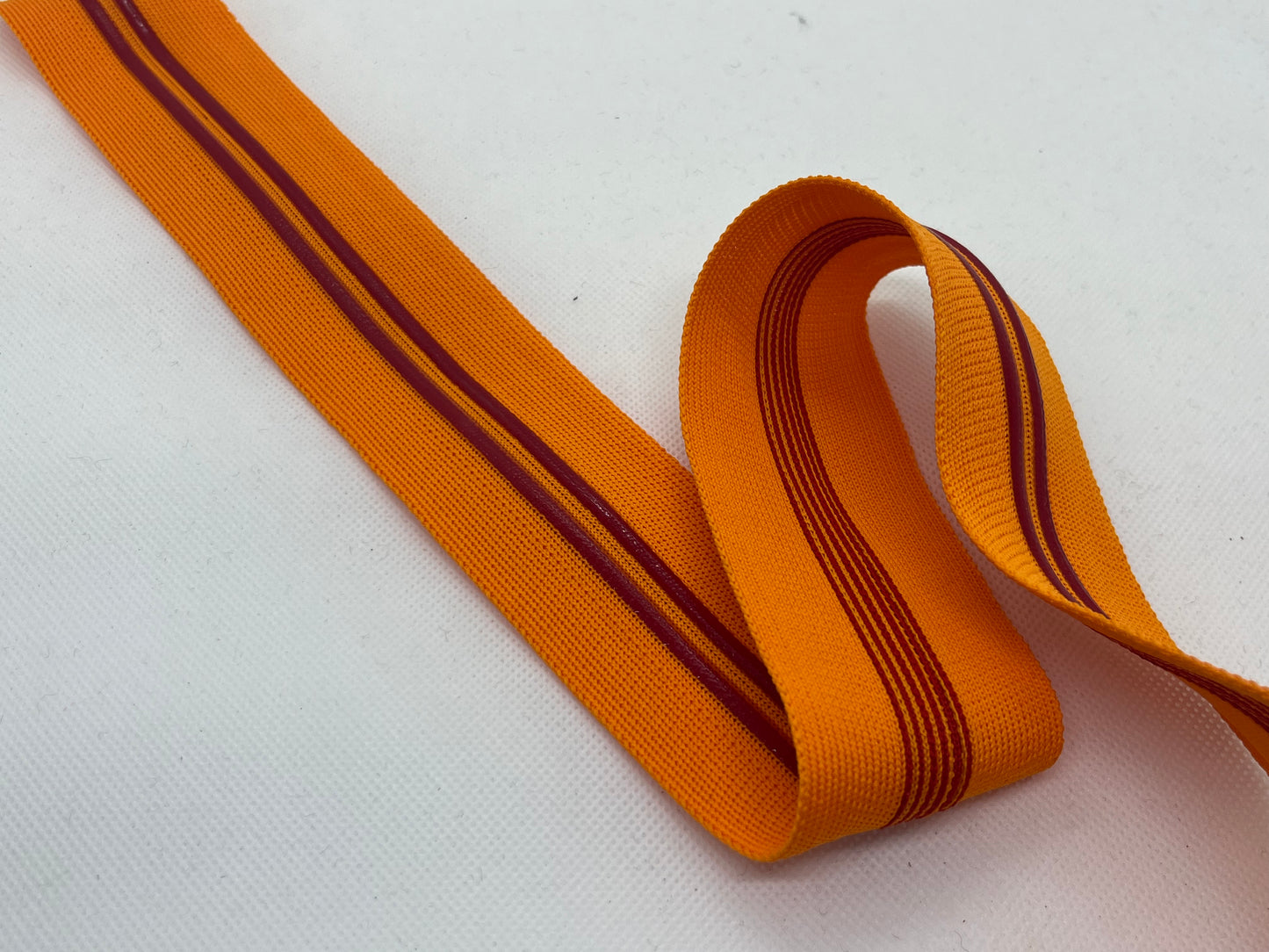 Ruban maille silicone orange (lot 5m)
