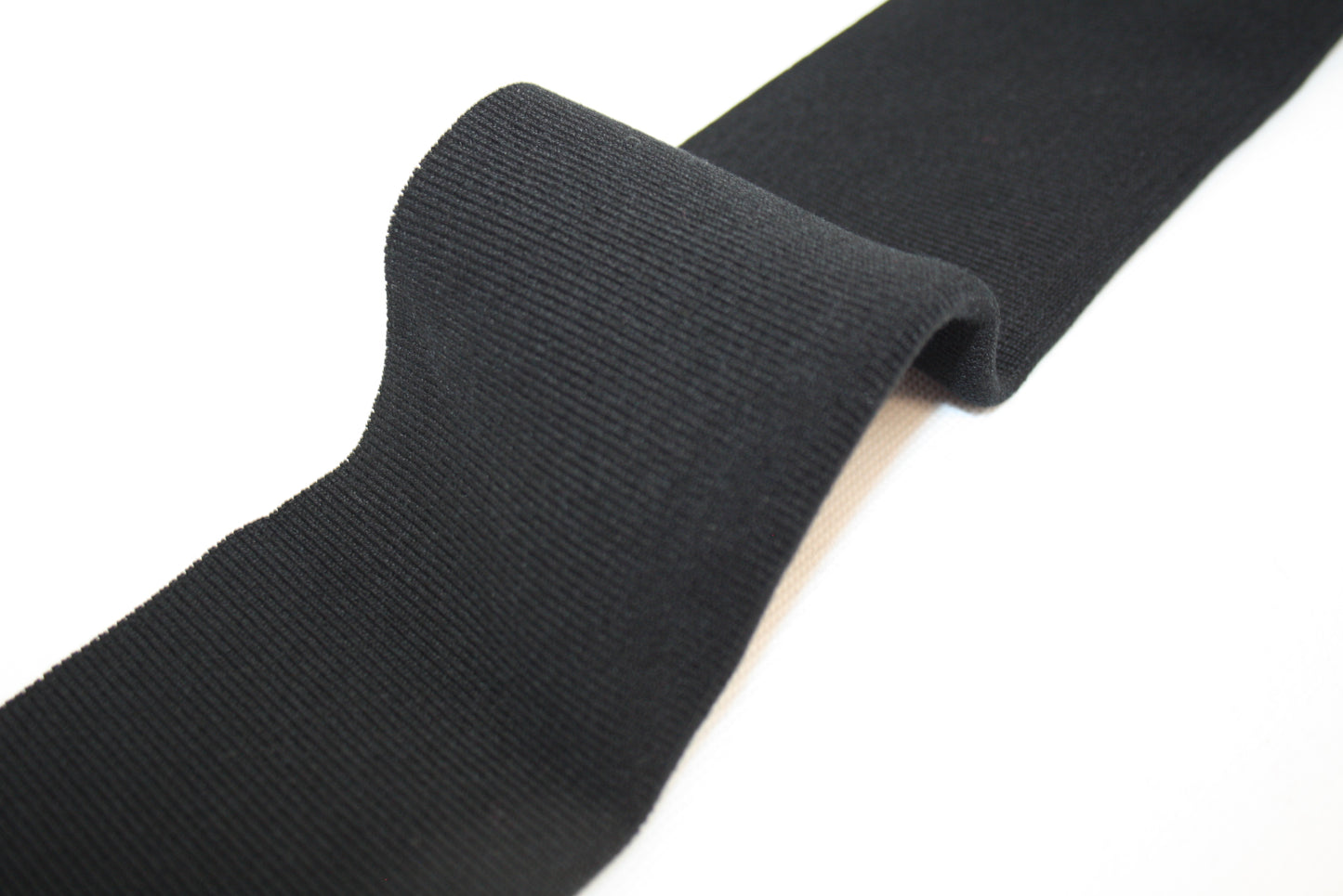 BORD-CÔTE NOIR Viscose + Élasthanne côte 1/1