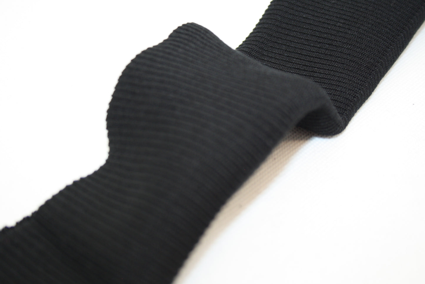 BORD-CÔTE NOIR EN VISCOSE ELASTHANNE COTE 2/1