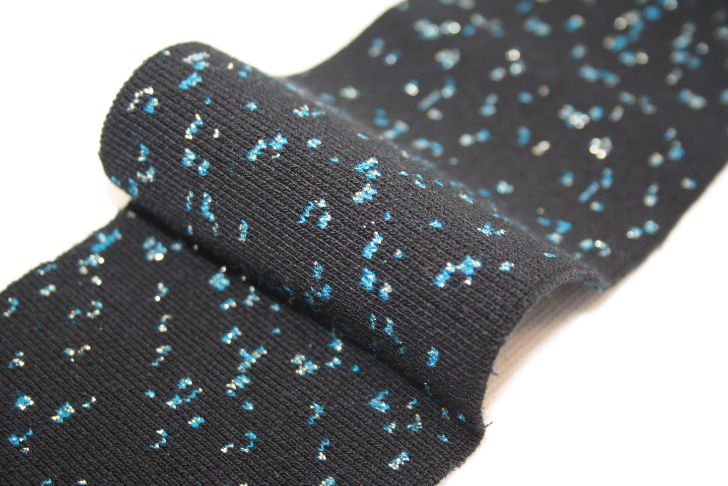 Bord-côte en coton eapa jacquard stardust côte 1/1