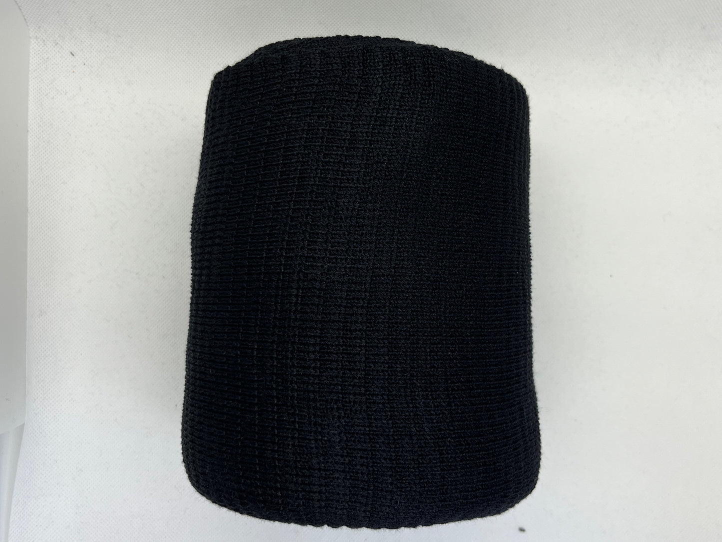 Bord-côte basique noir uni (viscose)