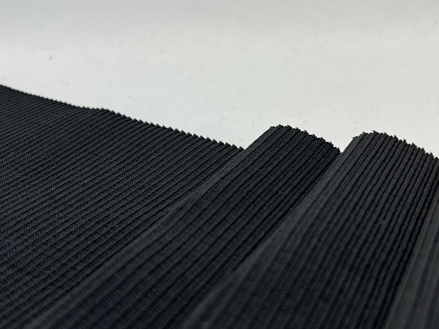 Bord-côte basique noir (15cm) polyamide