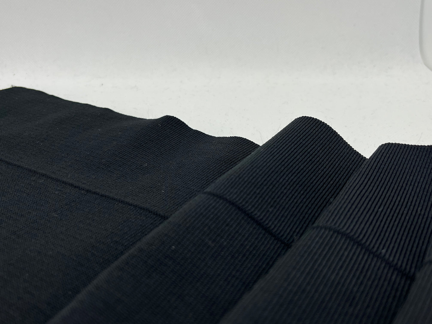 bord côte basique polyester noir
