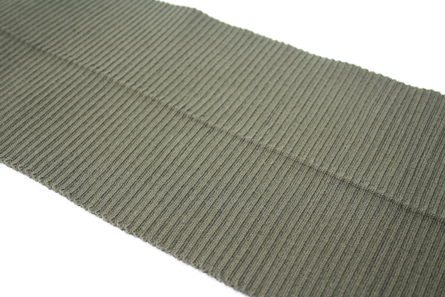Bord-cote en coton elasthanne cote 2/1 vert kaki