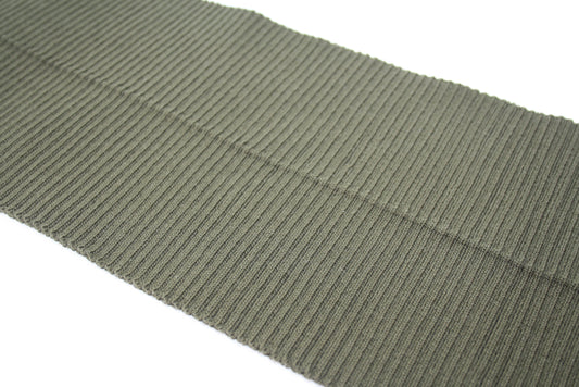 Bord-cote en coton elasthanne cote 2/1 vert kaki