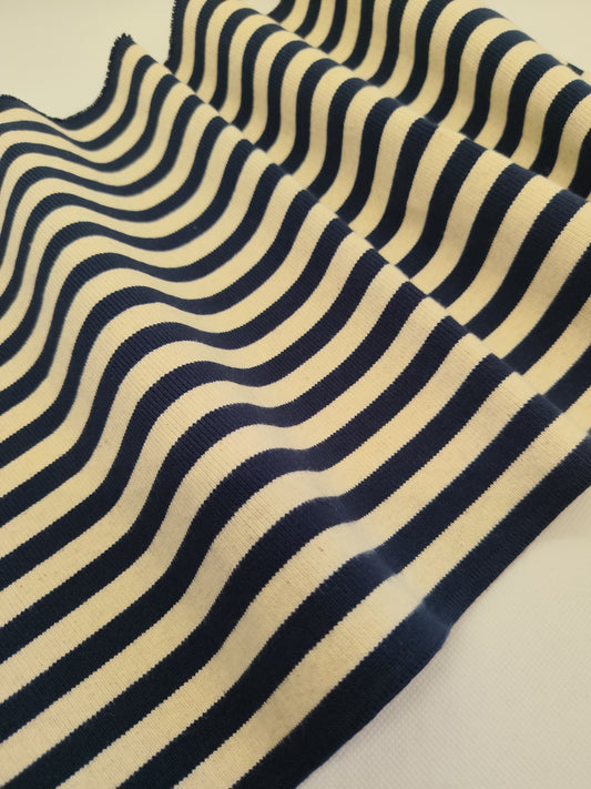 Panneau de type marinière en coton et elasthanne