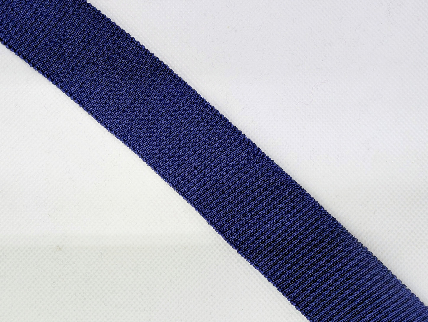 Bord-côte en polyester brillant et élasthanne