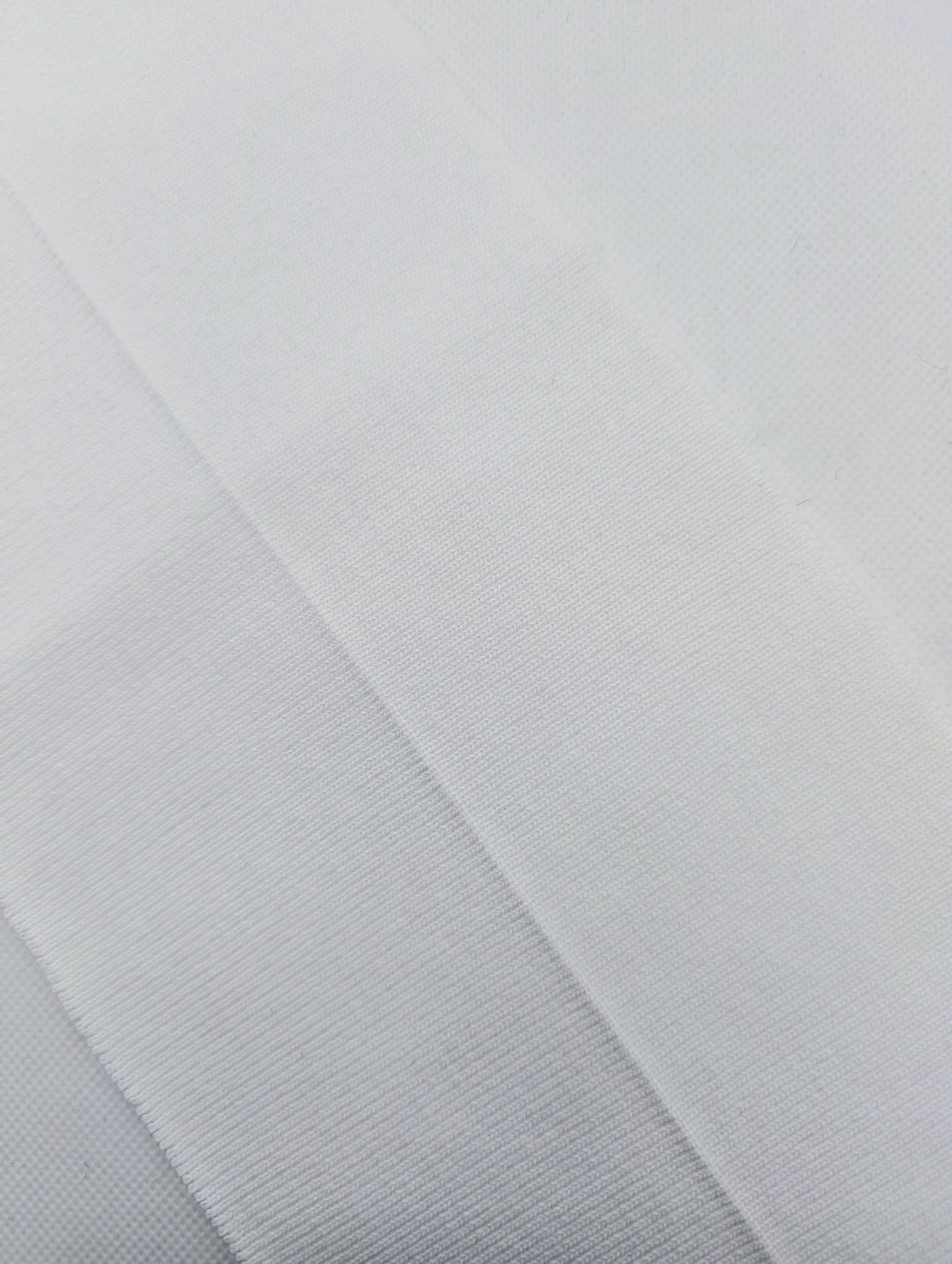 Bord cote blanc en coton elasthanne