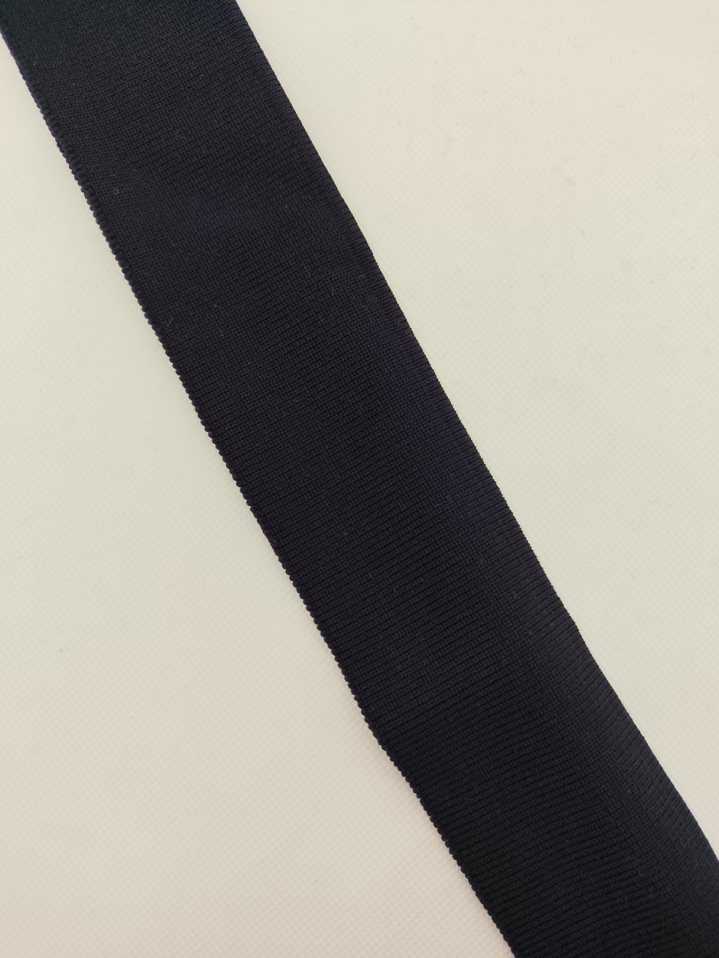 Bord-côte noir simple en polyamide cote 1/1