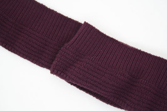 Bord-côte effet de maille violet