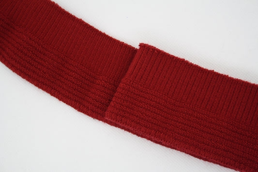 Bord-côte effet de maille rouge