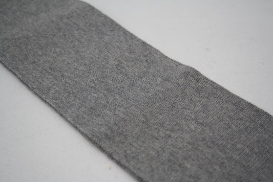 Bord-côte gris en coton et élasthanne en côte 1/1