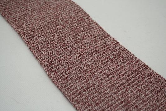 Bord-côte rouge chiné en acrylique et élasthanne, en côte 2/1