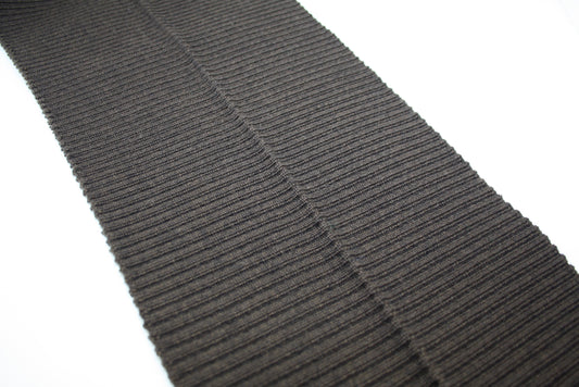 Bord cote acrylique laine elasthanne marron cote 2/1