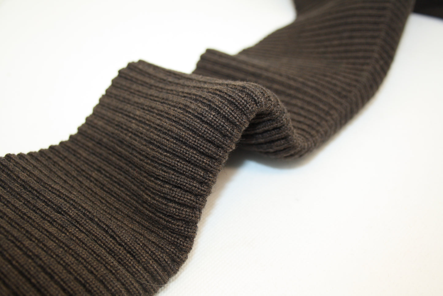 Bord cote acrylique laine elasthanne marron cote 2/1