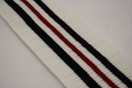 Bord cote raye en coton elasthanne