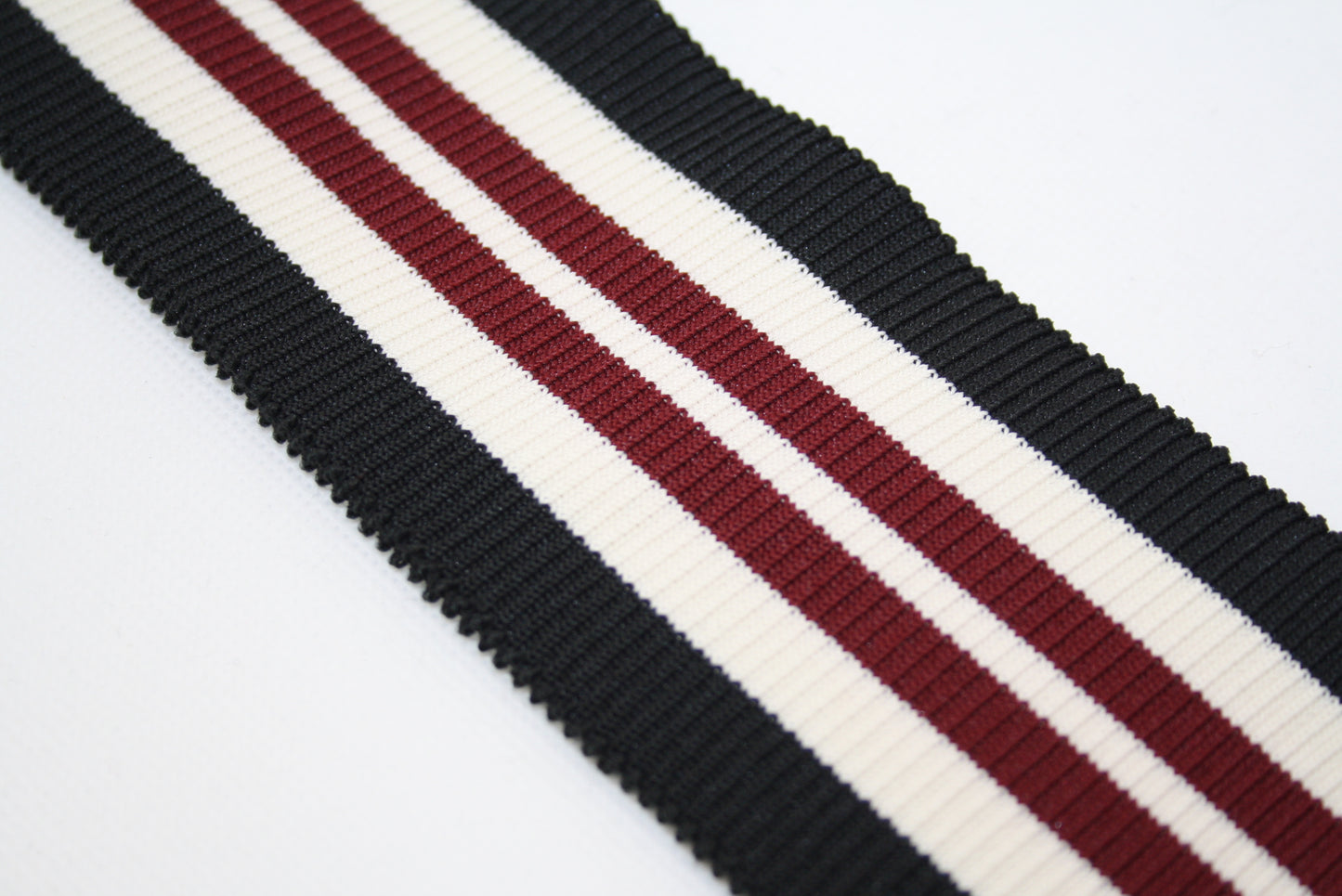 Bord cote raye en polyester elasthanne