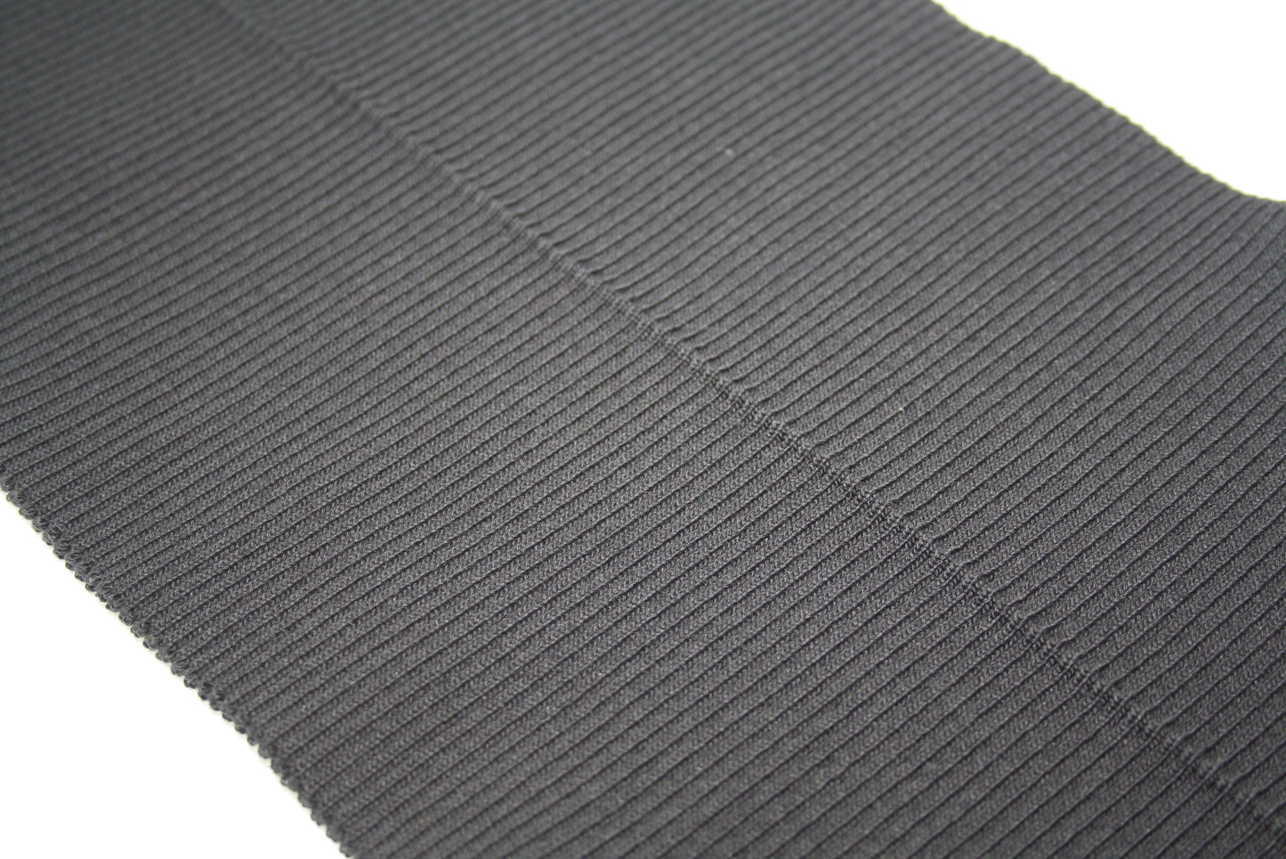 Bord cote noir en coton elasthanne