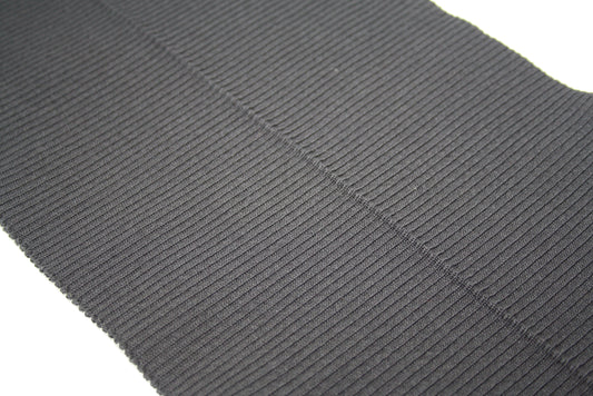 Bord cote noir en coton elasthanne