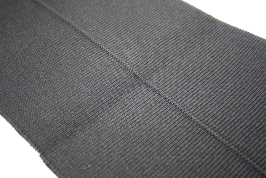 Bord cote noir acrylique laine elasthanne