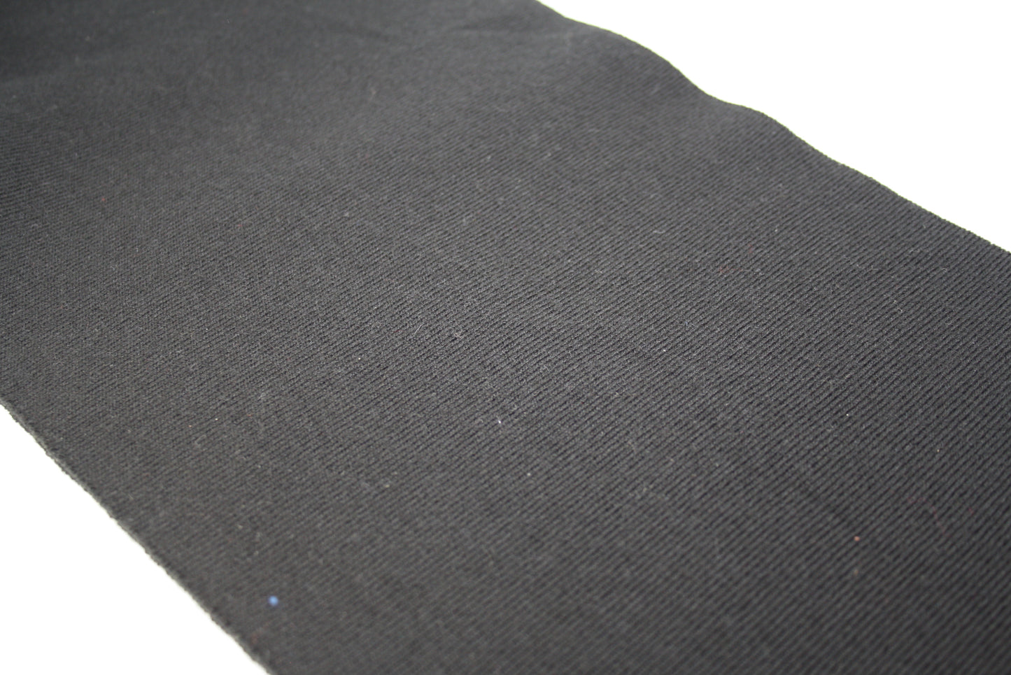 Bord-cote noir en acrylique laine elasthanne cote 1/1