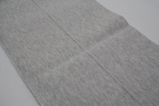 Bord-cote gris clair en coton et elasthanne cote 1/1