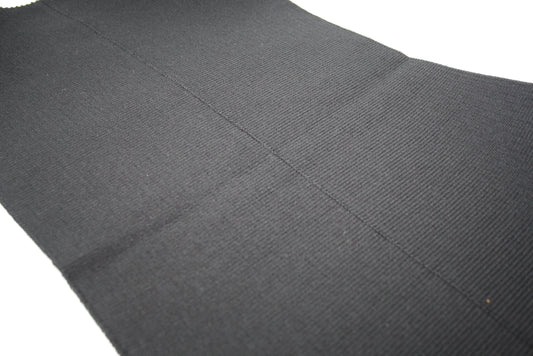 Bord cote noir coton elasthanne cote 1/1