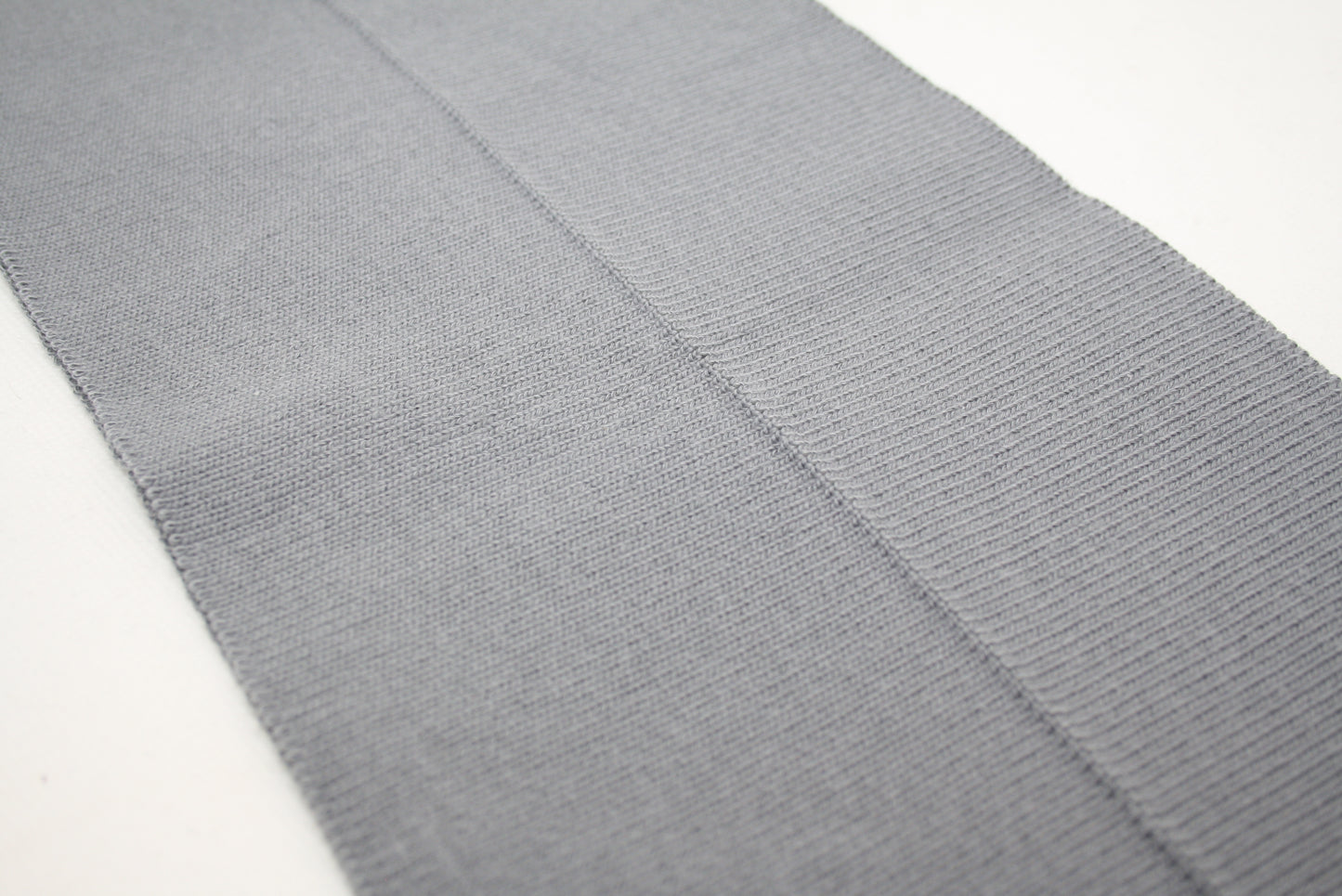 Bord cote gris en coton elasthanne cote 1/1