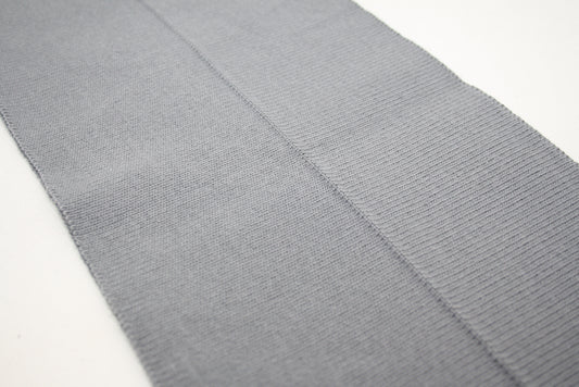 Bord cote gris en coton elasthanne cote 1/1