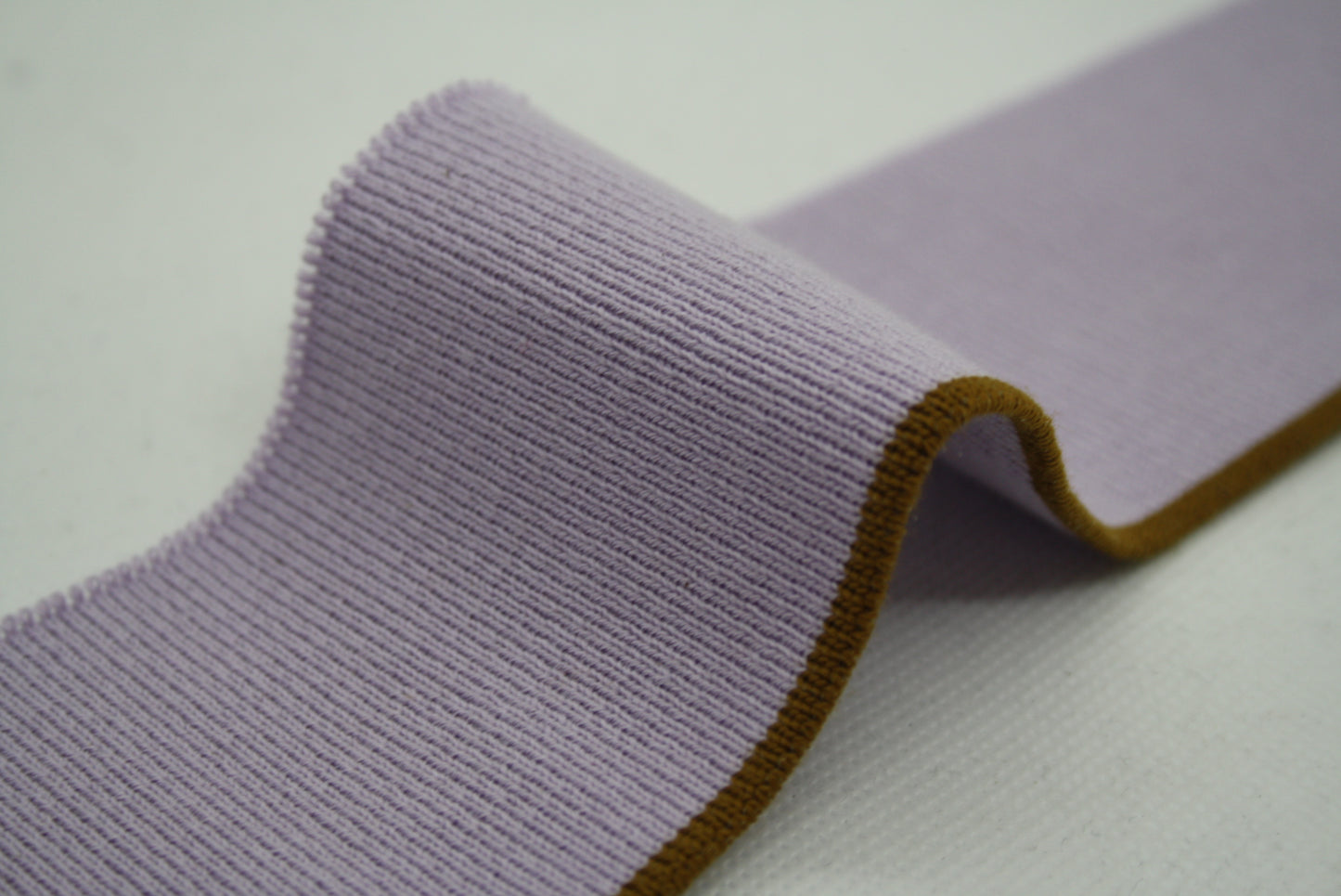 Bord-cote raye violet en coton et élasthanne