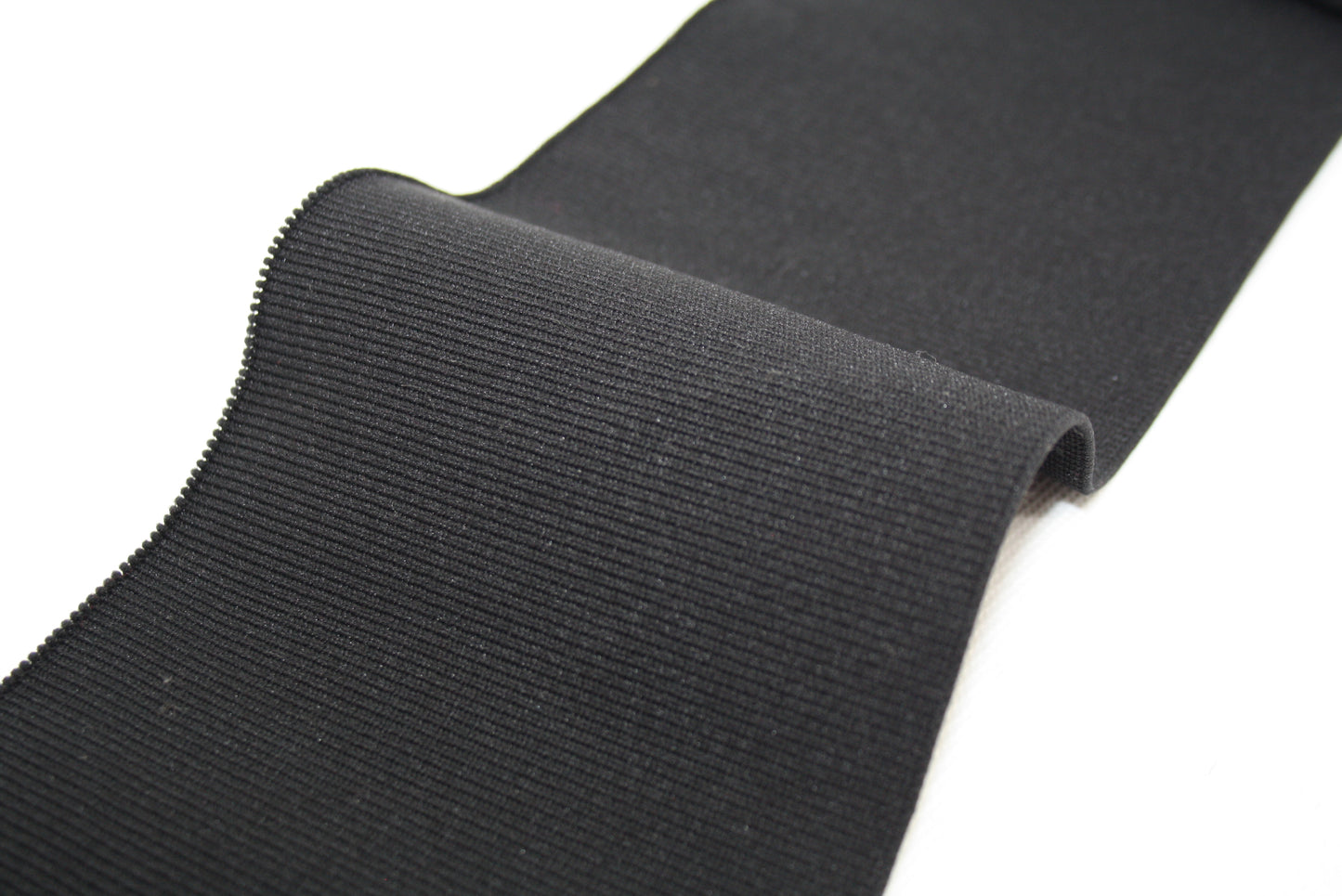 Bord-côte noir en polyamide élasthanne côte 1/1 j 12