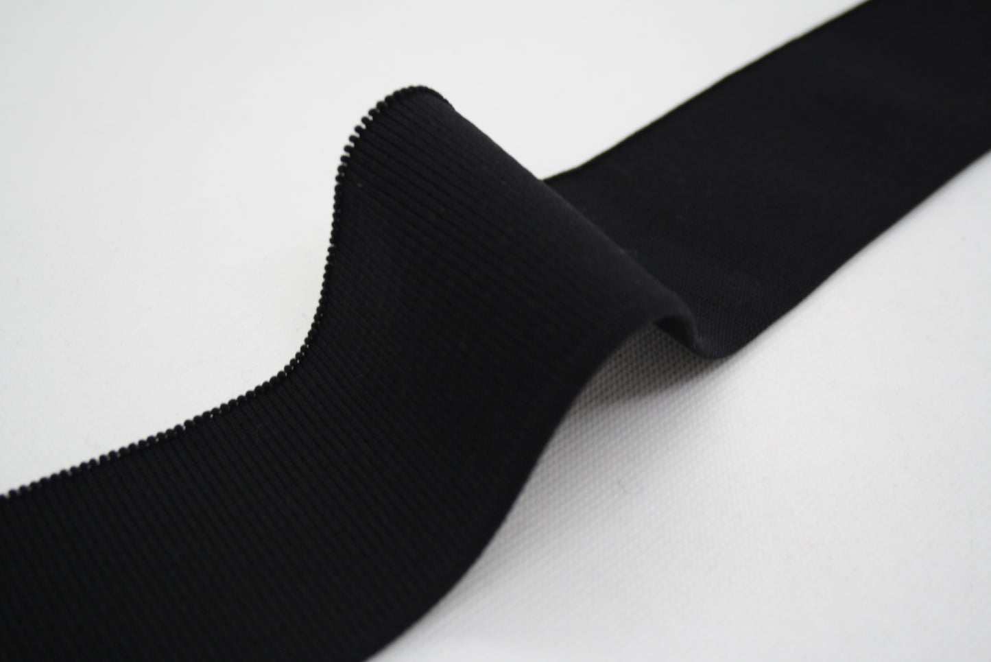 Bord-côte noir en polyamide élasthanne côte 1/1 j 12