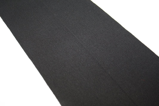 BORD-CÔTE NOIR Viscose + Élasthanne côte 1/1