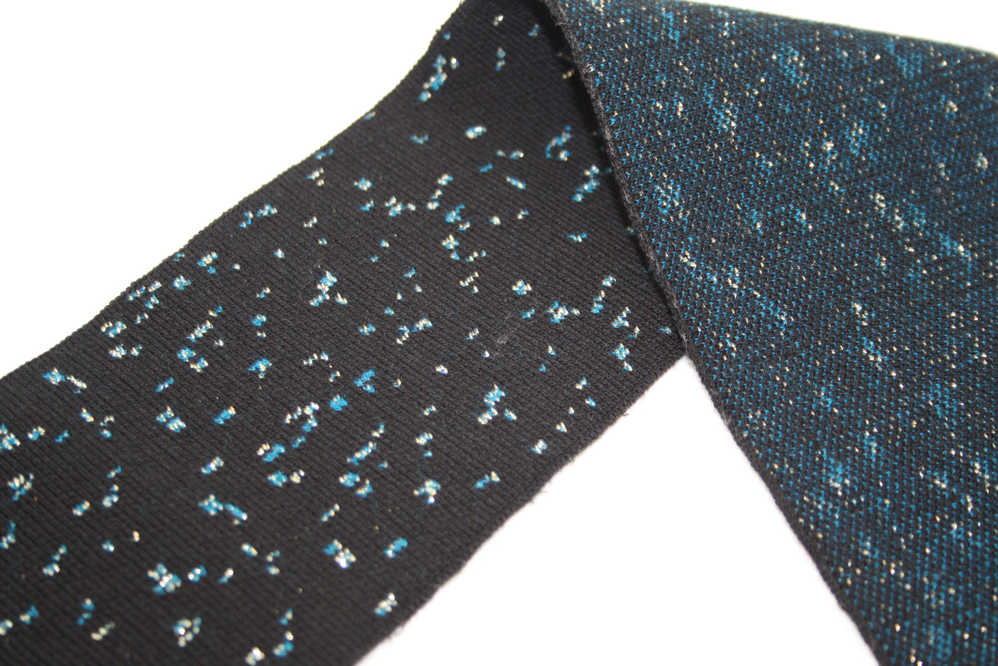Bord-côte en coton eapa jacquard stardust côte 1/1
