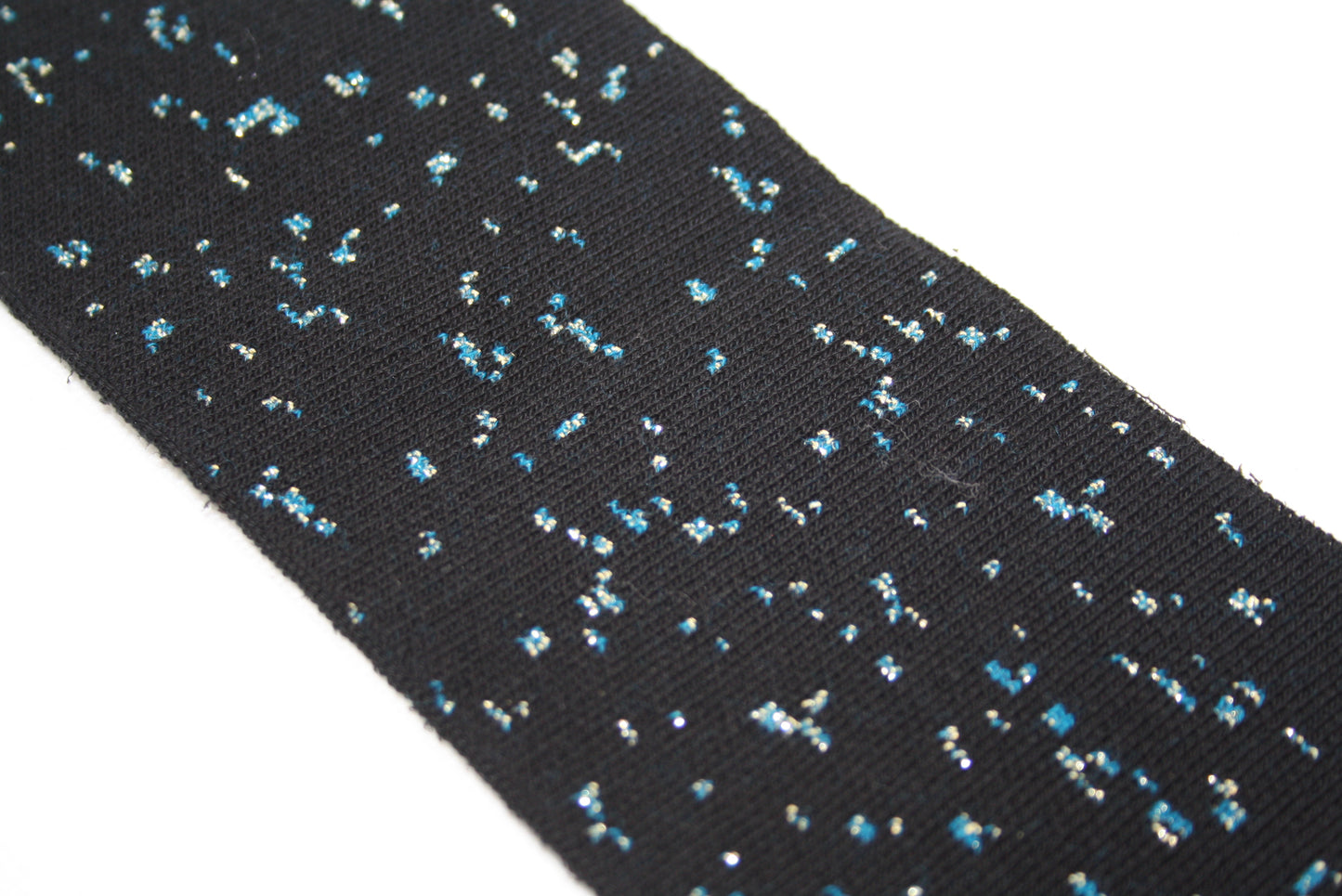 Bord-côte en coton eapa jacquard stardust côte 1/1