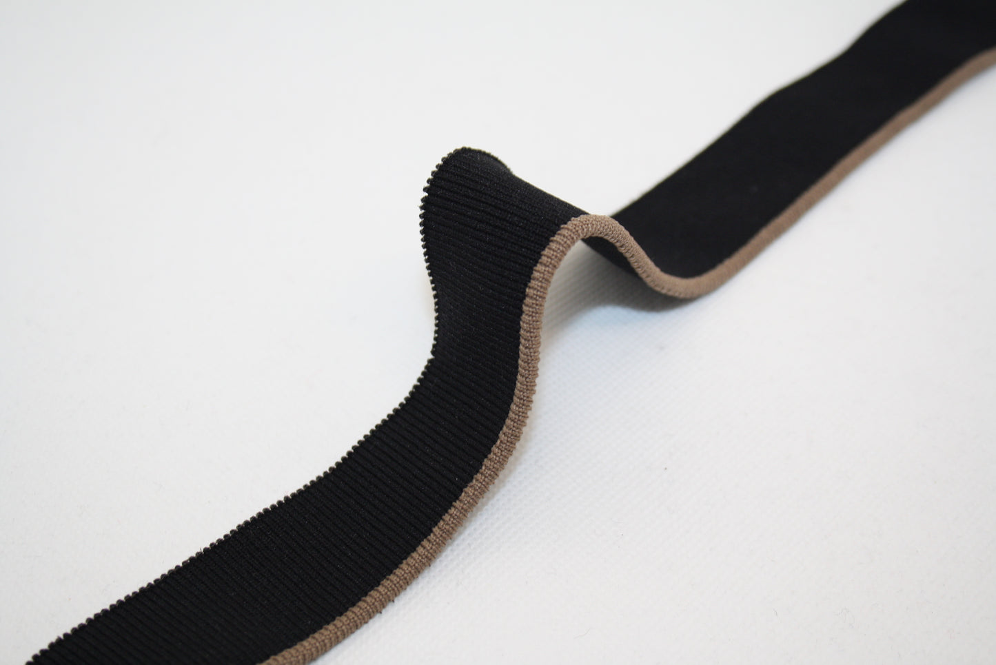 Bord-côte rayé en polyamide et élasthanne côte 1/1