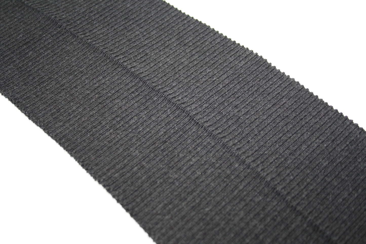 Bord-cote gris anthracite en acrylique laine et elasthanne cote 2/1