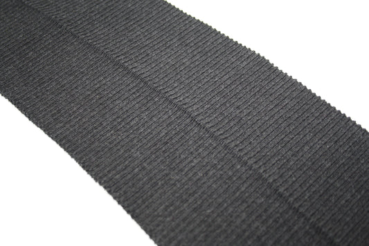 Bord-cote gris anthracite en acrylique laine et elasthanne cote 2/1