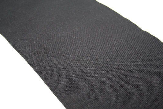 Bord-cote noir en polyamide et elasthanne cote 1/1