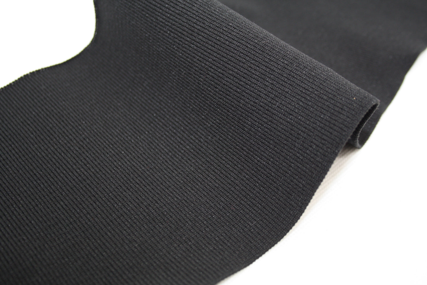 Bord-cote noir en polyamide et elasthanne cote 1/1
